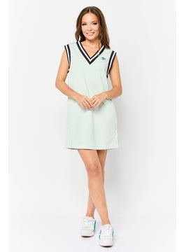 adidas Originals Women Sportswear Fit Outdoor Dress, Mint Green  - Image 3