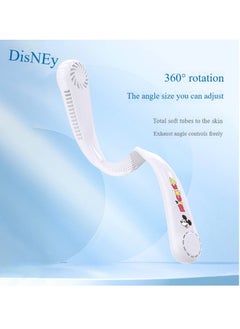Disney DisneyNeck Air Conditioner, LED Display Neck Fan,with borneol Cooling Airflow Bladeless USB Neck Fans Portable Recharge with 5 Speeds, Upgraded Air Volume, for Travel, Outdoor, Sports  - Image 2