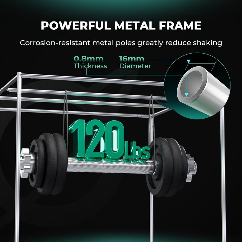 MARS HYDRO Grow Tent 90 x 90 x 180 cm, Indoor Grow Tent, Reflective Mylar Grow Tent, Hydroponics, Removable Base Tray, for Plants Growing Room - Image 5