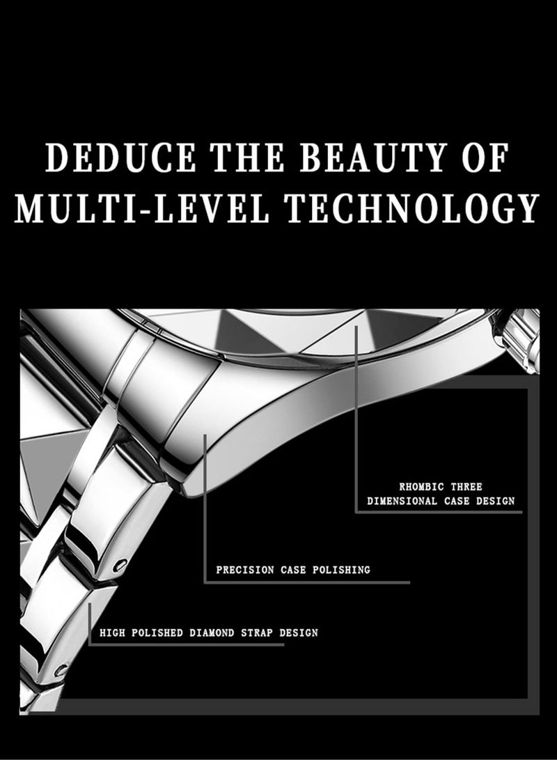 بينبوند ساعات رجالية كوارتز ساعة أفضل ماركة فاخرة موضة مقاومة للماء أسبوع تاريخ ساعة رياضية رجالية ساعة يد رجالية من الفولاذ المقاوم للصدأ - Image 5