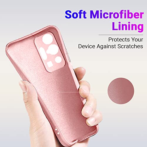LIRAMARK Silicone Soft Back Cover Case for Vivo X70 PRO (Pink) - Image 4