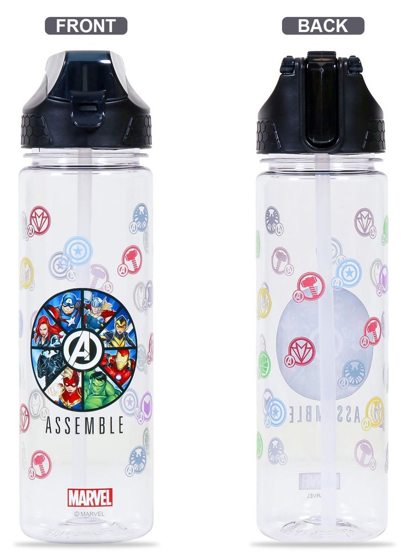 Eazy Kids - Marvel Avengers Assemble 2-In-1 Tritan Water Bottle 650ml - Image 1