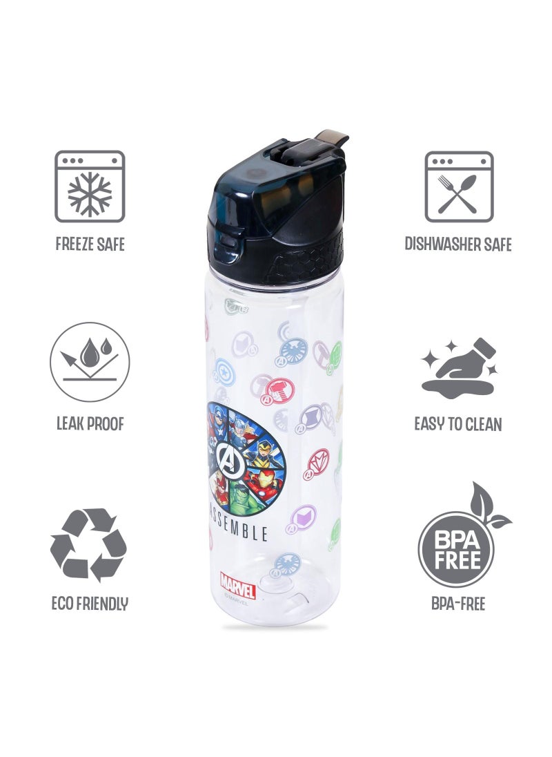 Eazy Kids - Marvel Avengers Assemble 2-In-1 Tritan Water Bottle 650ml - Image 1