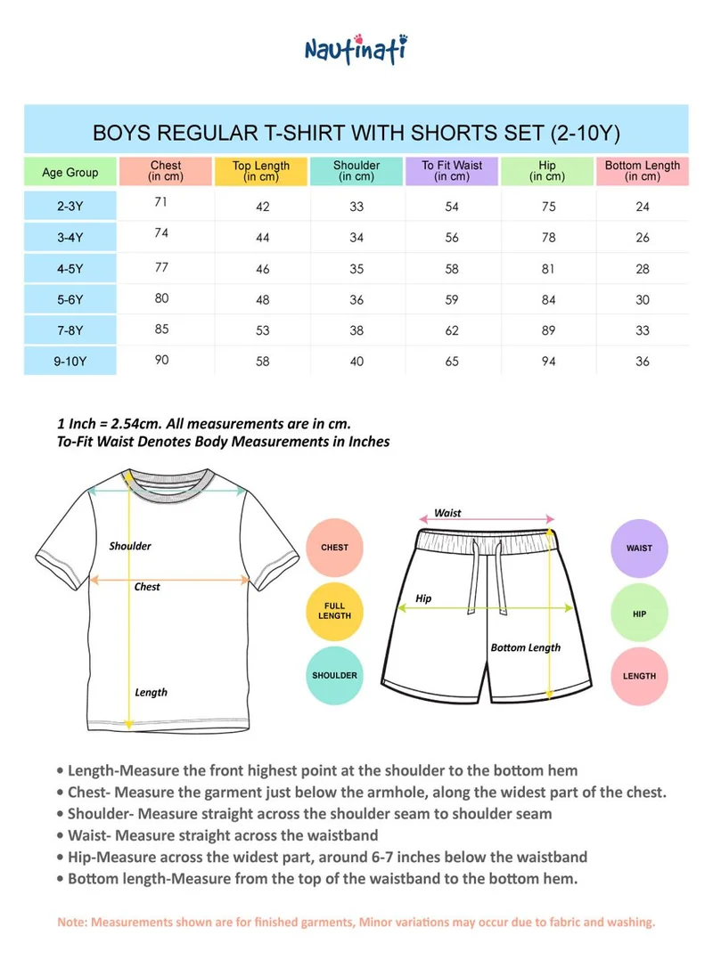 Nautinati  Nautinati Boys Mickey Mouse Printed Regular Fit Round Neck T-shirt and Shorts Set for Men | Best Price UAE