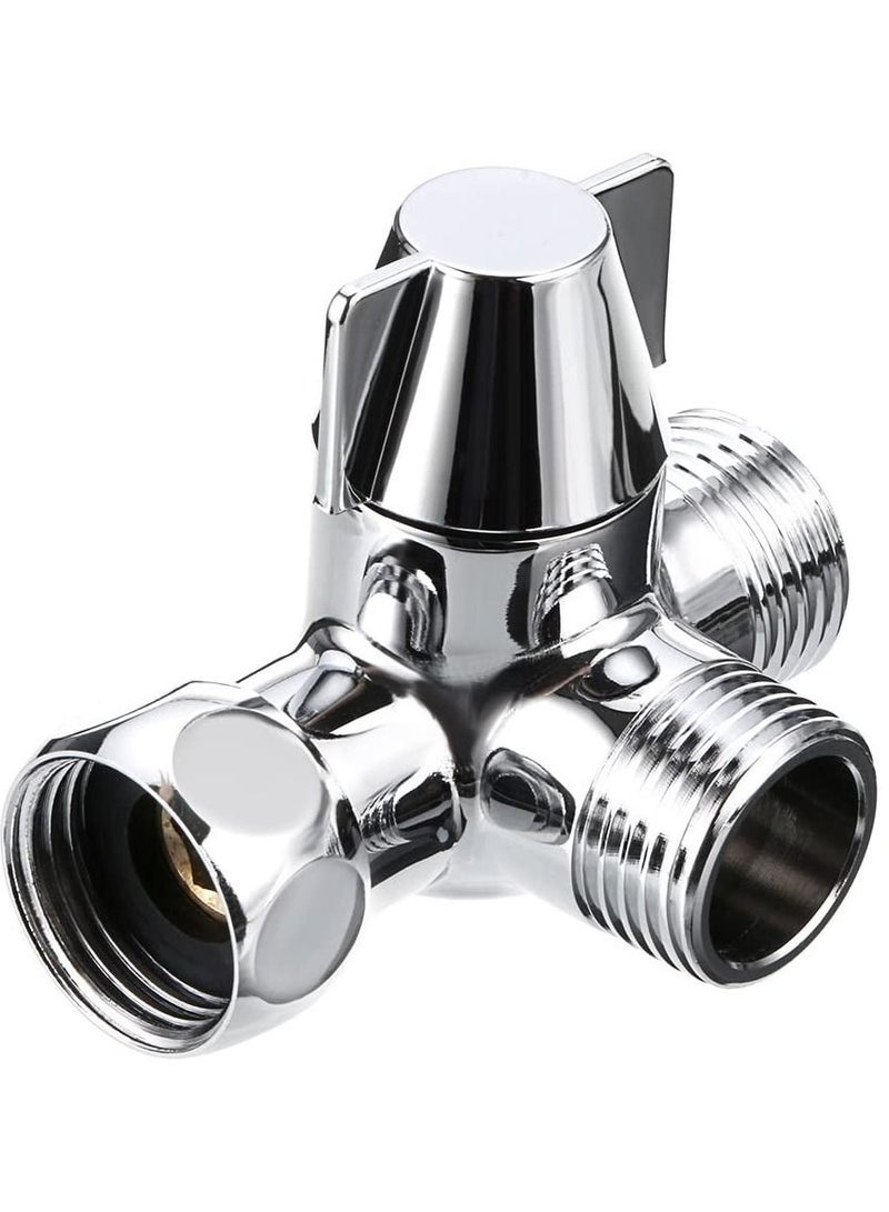 Y&D Diverter, Solid Brass Shower Arm Diverter Valve,Handheld and Head 2-Way for Handshower Universal Component, Replacement Par  - Image 1