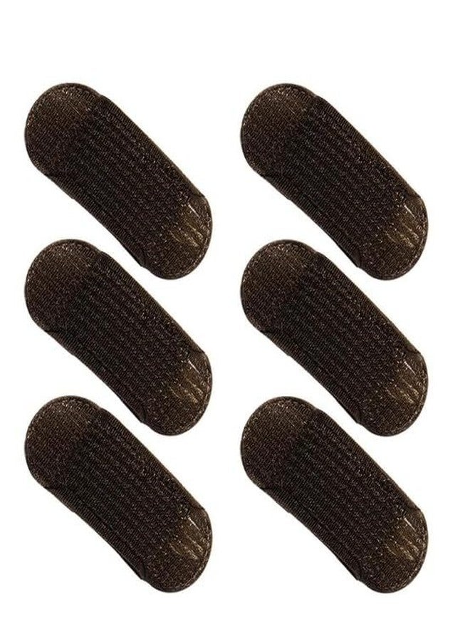 Cauaoa 6 Pcs Brown Sponge Volume Hair Bases Volume Inserts Hair Clip Fluffy Cushion Bump It up Piece Hair Styling Pad for Women Girls Clips and Barrettes Accessories - Image 1