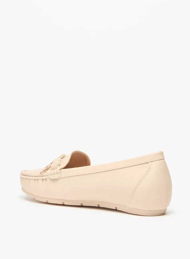 فلورا بيلا من شو إكسبرس Women's Solid Wedge Loafers with Bow Detail