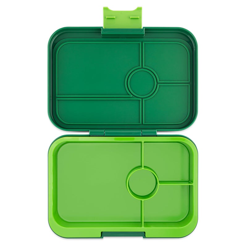 Yumbox Tapas Bento Lunch Box Leakproof Reusable Food Container for Adults Teens Kids 4Compartment Tray Palm Green Lime BPAFree Easy to Clean Ideal for Work School Travel