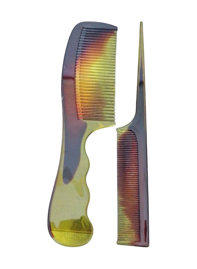 طقم أمشاط تصفيف الشعر الاحترافي المكون من قطعتين