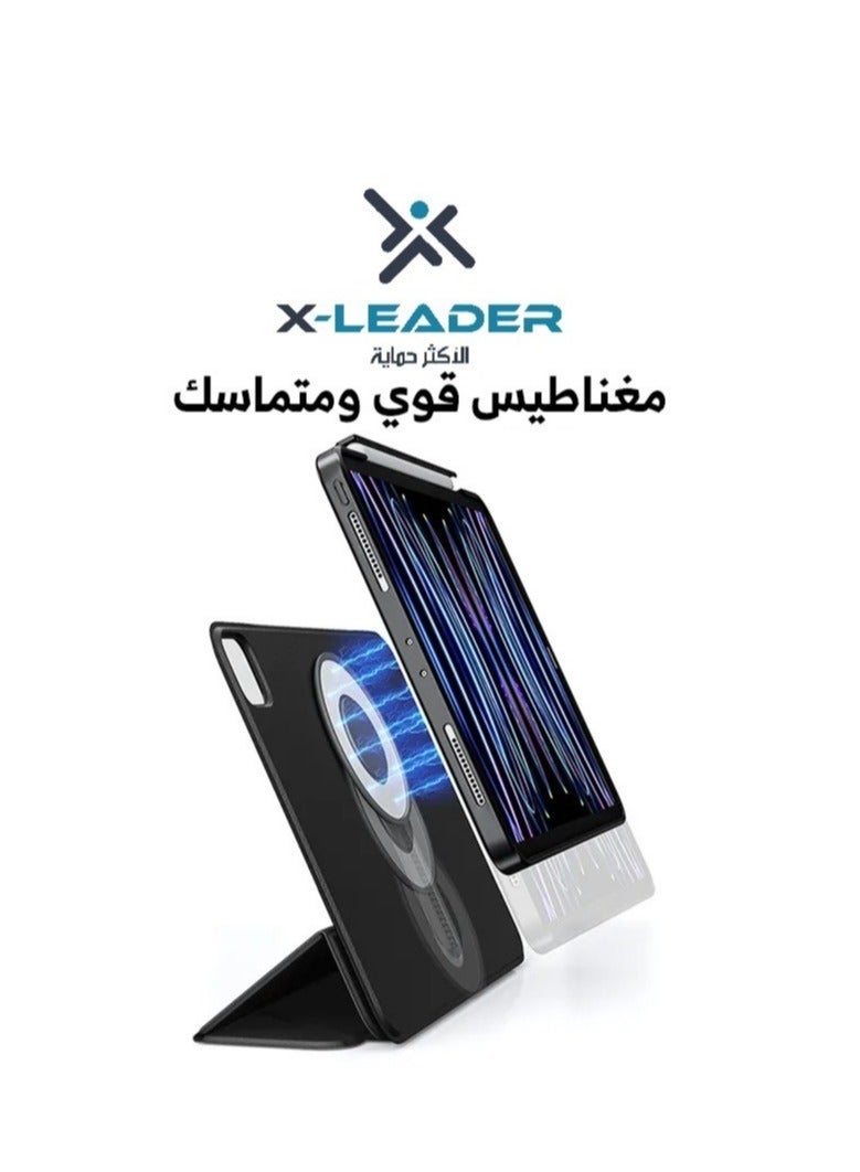 x-leader iPad 7 smart cover with MagSafe technology, with multiple patterns and positions, and resistant to shocks and scratches, 3 in 1  - Image 3