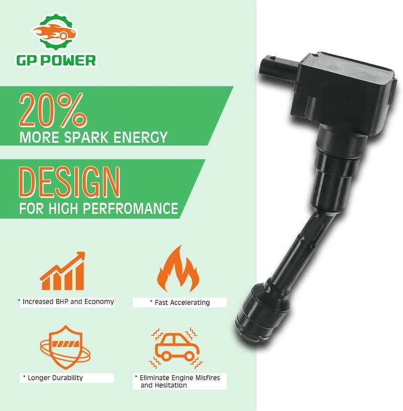 GP POWER Ignition Coil Set of 3 for Ford Ecosport, Fiesta, Focus 1.0T - Image 2