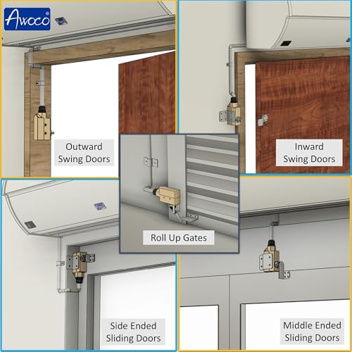 Awoco Heavy Duty Commercial Plunger Door Micro Switch for Air Curtains, 250V 15A IP 65 Limit Switch Type NO and Type NC (TZ-6001-15A) - Image 4