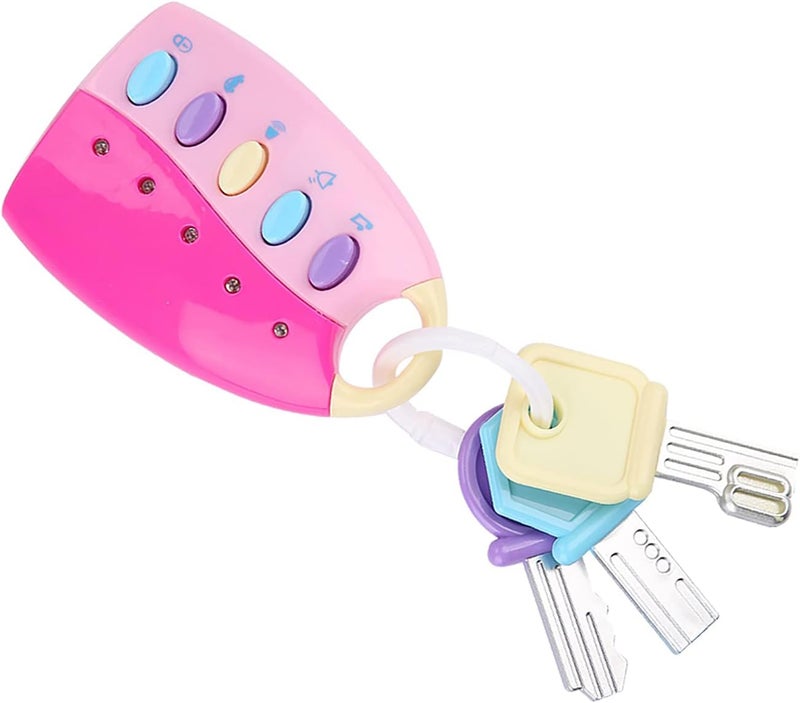 klarako Remote Car Baby Toy, Baby Musical Car Remote, Musical Car Keys (10 X 6cm) Pink - Image 2