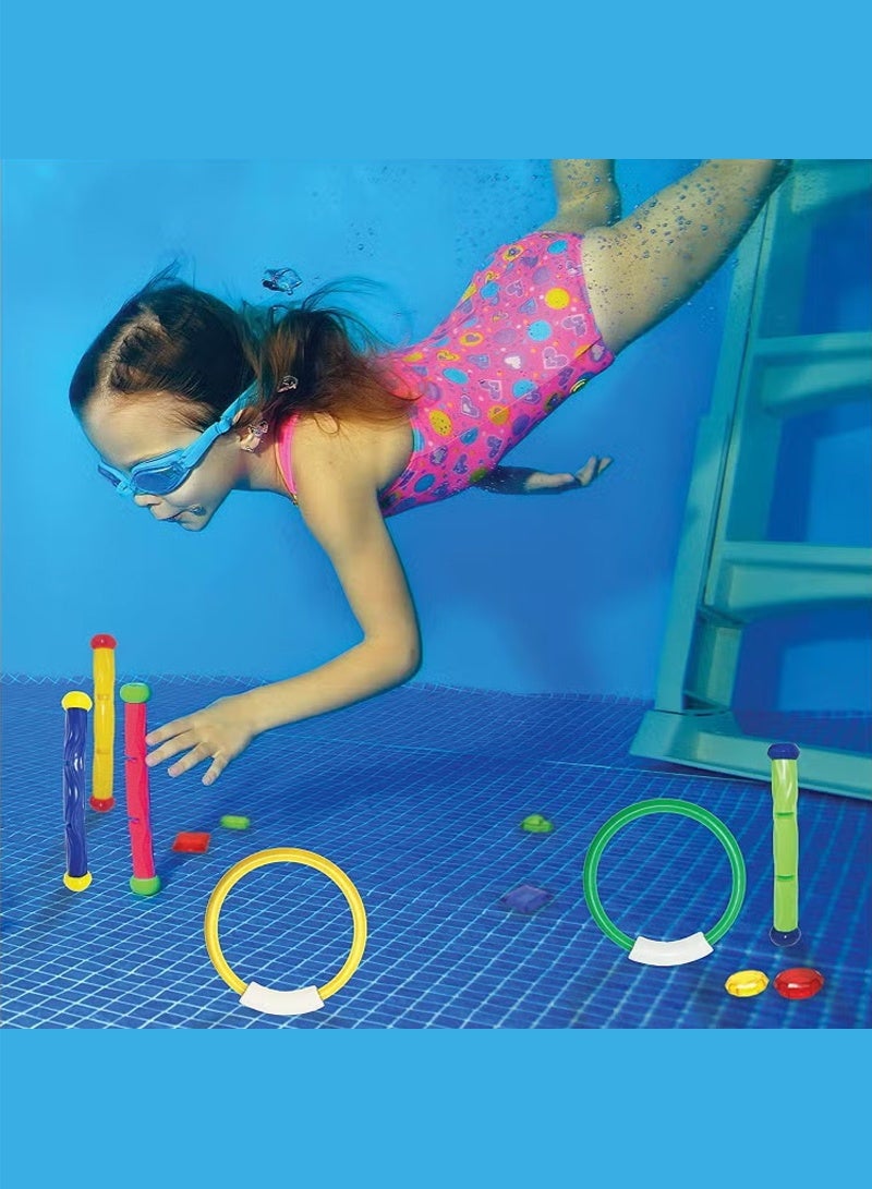 Haidue Cutie Cute 19 Pcs Diving Toys For Pool For Kids Dive Underwater Toys Swimming Pool Toy Gift Set (Random Color and Style) - Image 4
