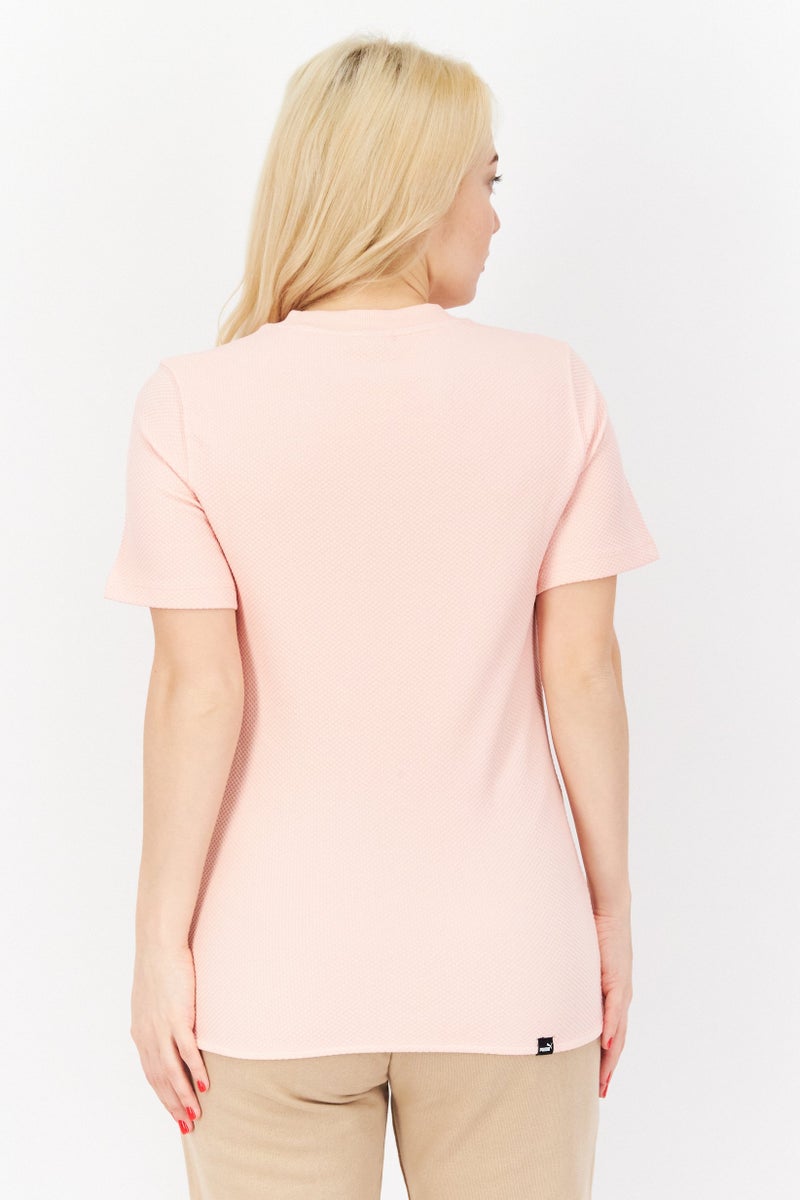 PUMA Women Slim Fit Short Sleeves Top, Pink - Image 4