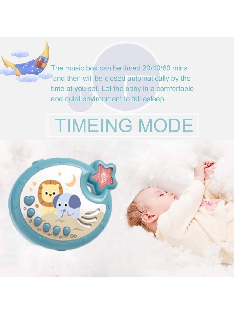 Gonice Baby Musical Crib Mobile with Night Lights and Rotation Take Along Mobile Music Box and Rattle Crib Hanging Toy Gift for Toddles - Image 4