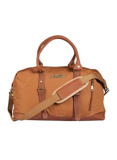 MOUNTHOOD MOUNTHOOD Duffel / Duffle Bag for Men and Women - Premium Quality Long Lasting Canvas with Faux Leather - Polaris Tan  - Image 1