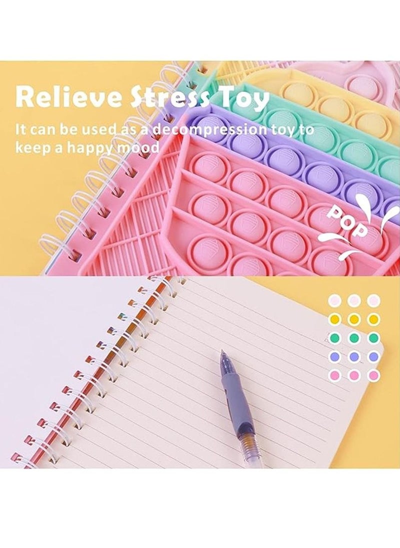 Generic Pop Bubble Notebook Fidget Toy，Popper Push Bubble Fidget Sensory Toys, Simple Dimple Notedpad Secret Journal Dairy,School Note books for Girls Boys Kids Adults  - Image 3