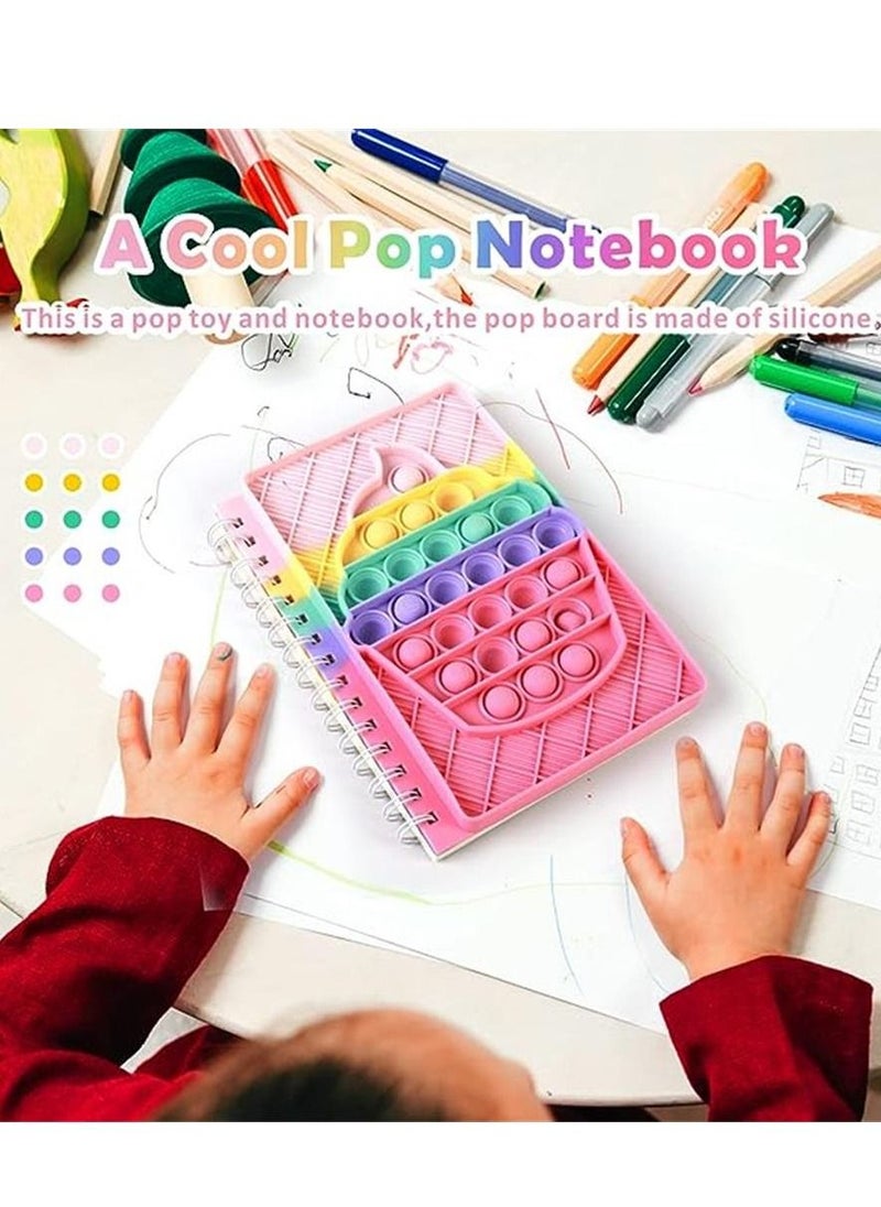 Generic Pop Bubble Notebook Fidget Toy，Popper Push Bubble Fidget Sensory Toys, Simple Dimple Notedpad Secret Journal Dairy,School Note books for Girls Boys Kids Adults  - Image 4