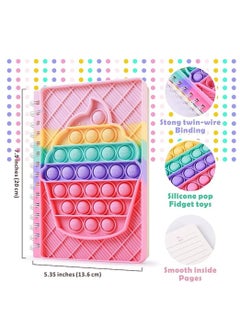 Generic Pop Bubble Notebook Fidget Toy，Popper Push Bubble Fidget Sensory Toys, Simple Dimple Notedpad Secret Journal Dairy,School Note books for Girls Boys Kids Adults  - Image 2