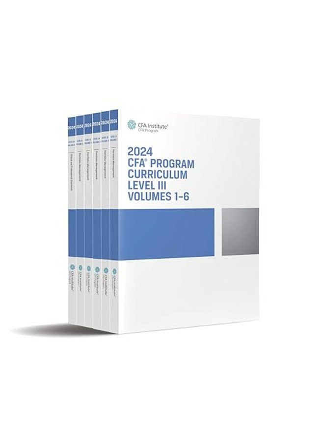 مجموعة كتب المنهج الدراسي لبرنامج CFA 2024 المستوى الثالث من معهد CFA - غلاف ورقي