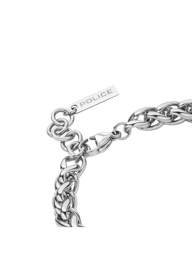 POLICE Walkable Silver Chain Bracelet for Men