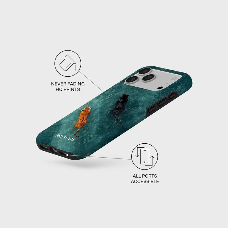 موبكوس جراب Mobcos Liora Premium لهاتف iPhone 17 Pro Max، متوافق مع غطاء صلب مزدوج الطبقات مع حماية من السيليكون - غطاء مقاوم للخدوش والصدمات - Image 5