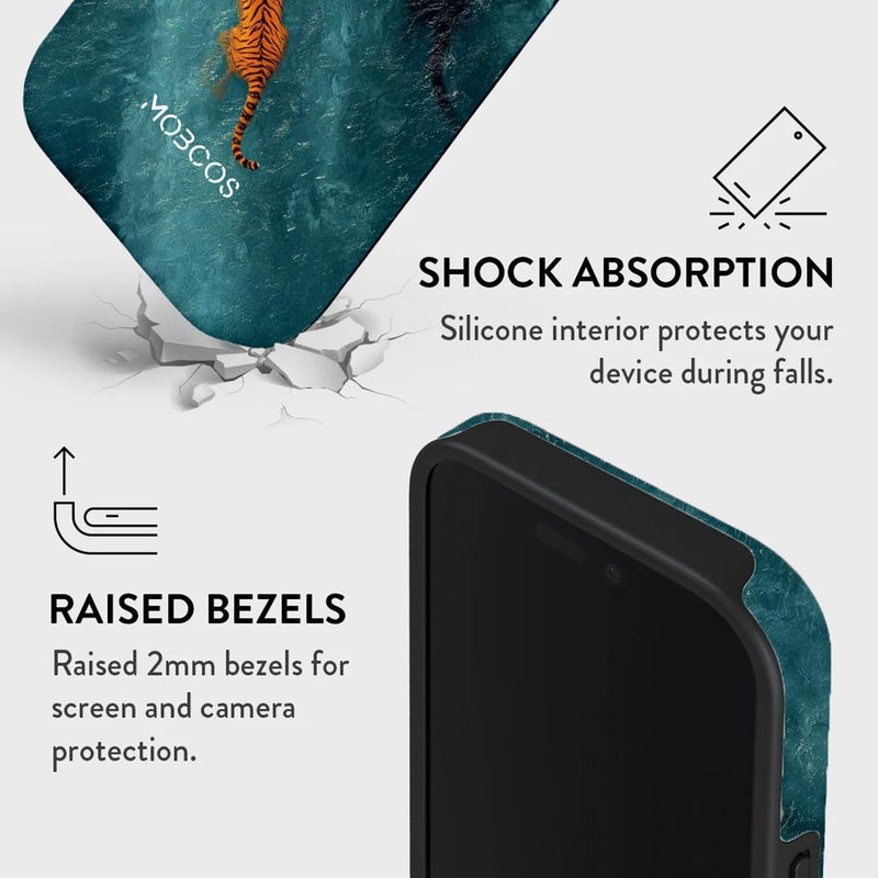 موبكوس جراب Mobcos Liora Premium لهاتف iPhone 17 Pro Max، متوافق مع غطاء صلب مزدوج الطبقات مع حماية من السيليكون - غطاء مقاوم للخدوش والصدمات - Image 3