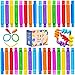 Neec 32Pack Pop Tubes Fidget Tubes for Children and Adult Sensory Fidget Toy Set for Stress and Anxiety Relief Educational Learning Toys for Kids - Image 3