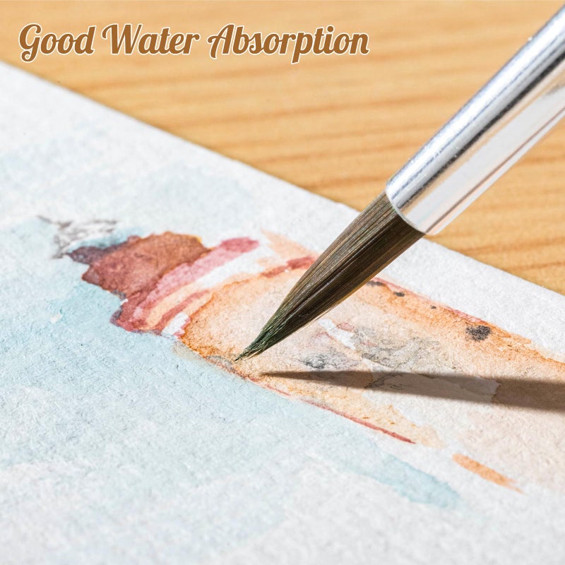 Prudiut 80 Sheets Watercolor Paper, 2.5 x 3.5 in, 110 Lb/230 GSM, Cold Press - Image 4
