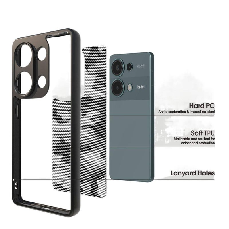 TPU Protective Case for Redmi Note 13 Pro with Anti-Fingerprint and Anti-Slip Grip plus Shockproof plus Drop Protection in Art Camouflage - Image 5