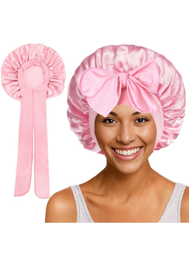 1 طقم 1 غطاء شعر بغطاء شعر بغطاء شعر من الساتان بغطاء شعر بغطاء شعر بغطاء شعر بغطاء شعر للنوم ليلاً مع شريط ربط