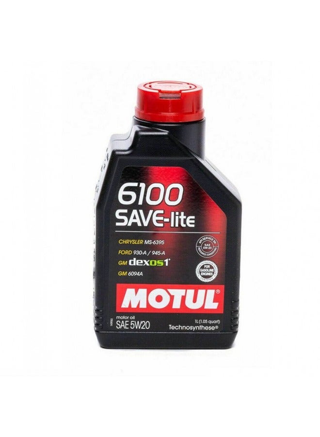 Motul 5W20-Save-Lite-6100 engine oil, one liter