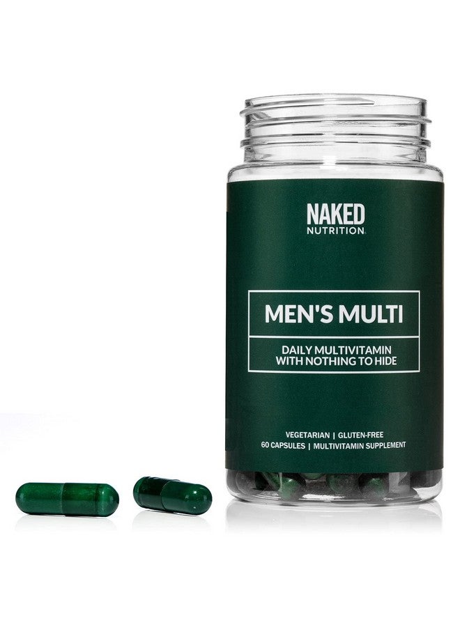 NAKED nutrition Men’s Multi - Daily Multivitamin for Men - A, C, E, Selenium, Zinc, Fruit and Super Green Extracts and More to Boost Immune Support - Gluten-Free and Vegetarian Daily Vitamins - 60 Capsules - Image 5
