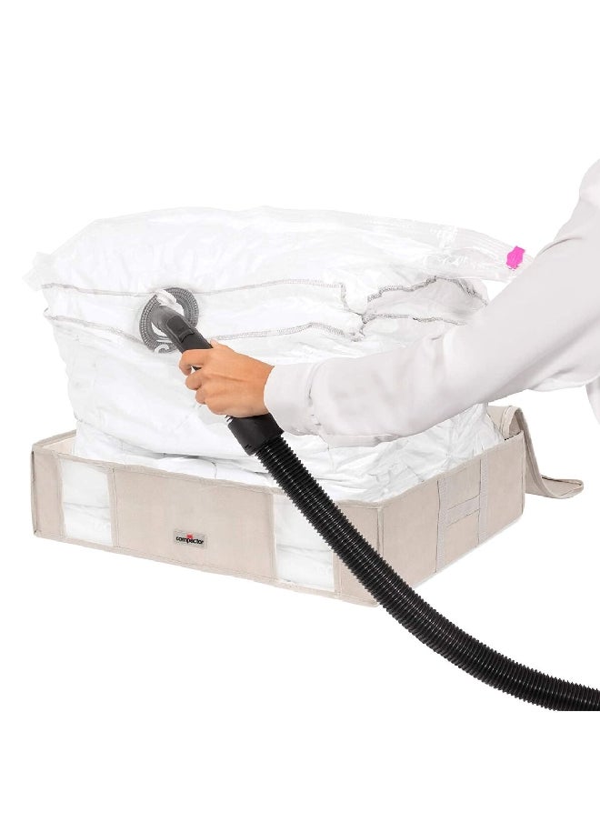 COMPACTOR Life 2.0 Space Saving Zipper Closure Vacuum Bag Beige 145 L RAN7652  - Image 4