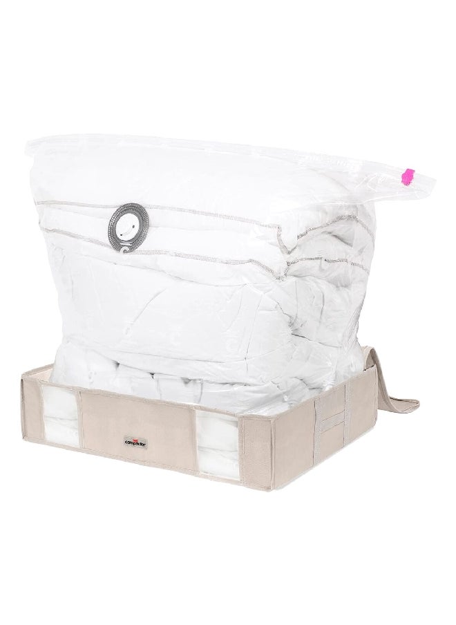 COMPACTOR Life 2.0 Space Saving Zipper Closure Vacuum Bag Beige 145 L RAN7652  - Image 3