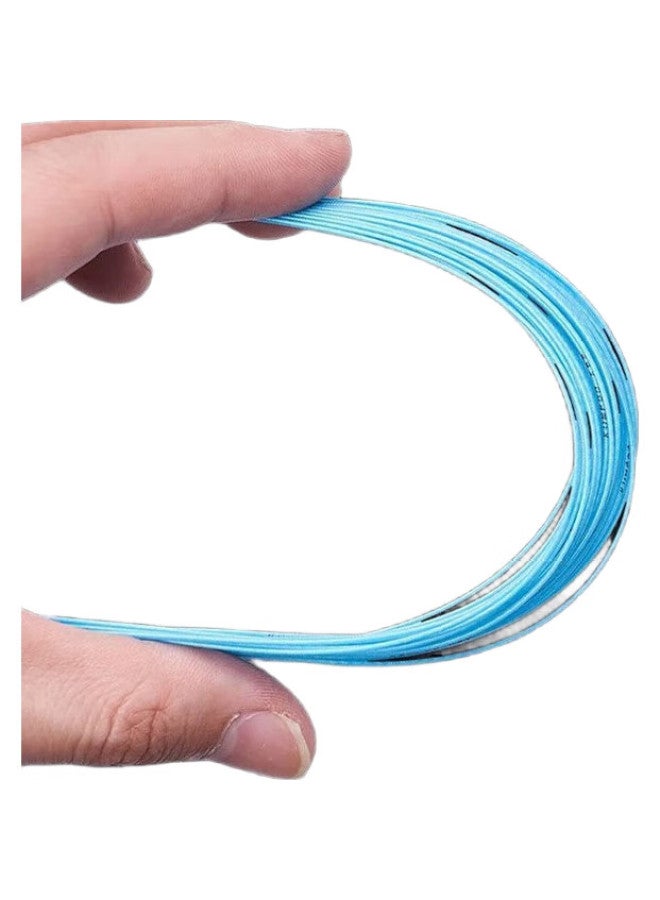 Badminton String, Racket String, High Elasticity, Durable, Ball Control, Ks-58 Kumpoo String, Ks58, High Elasticity, Durable, Light Lake Blue