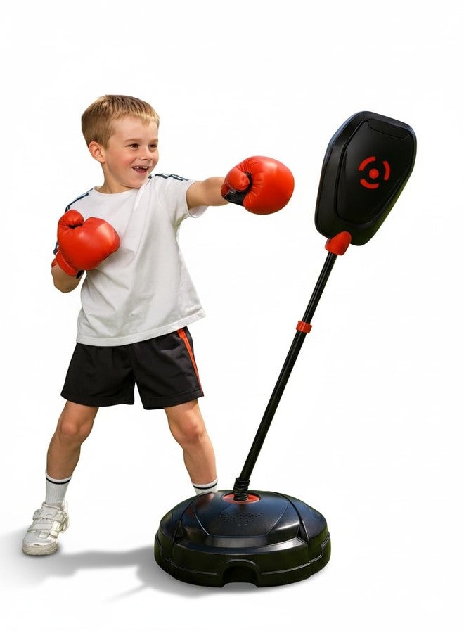 OLEOCA Punching Bag for Kids - Adjustable Boxing Bag with Stand & Gloves, Adjustable Height, Fun Training & Indoor/Outdoor Active Play, Durable Base - Kids Boxing Set for Ages 5+ - Image 1