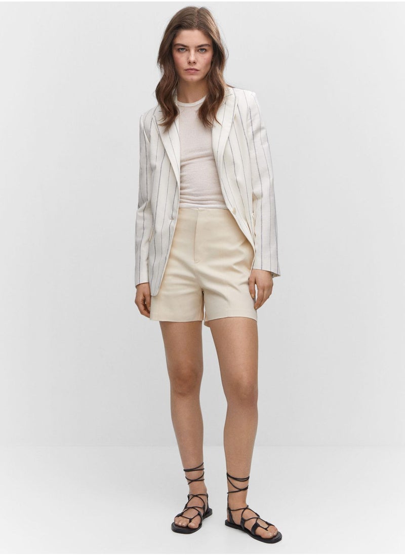 MANGO - High Waist Shorts - Image 1