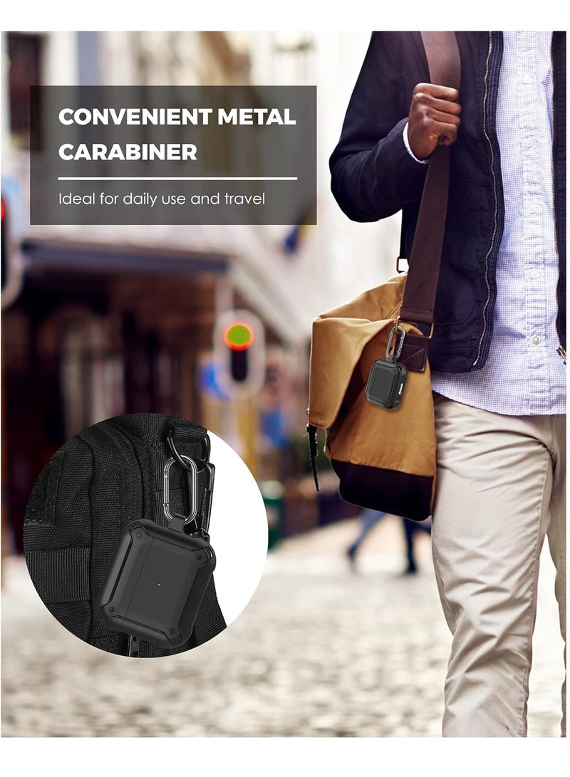 ELTRAZONE AirPods 3 Case With Keychain, Full-Body Rugged Protective Shockproof Carrying Case Cover Skin for AirPods 3rd Generation 2021, Front LED Visible - Image 4