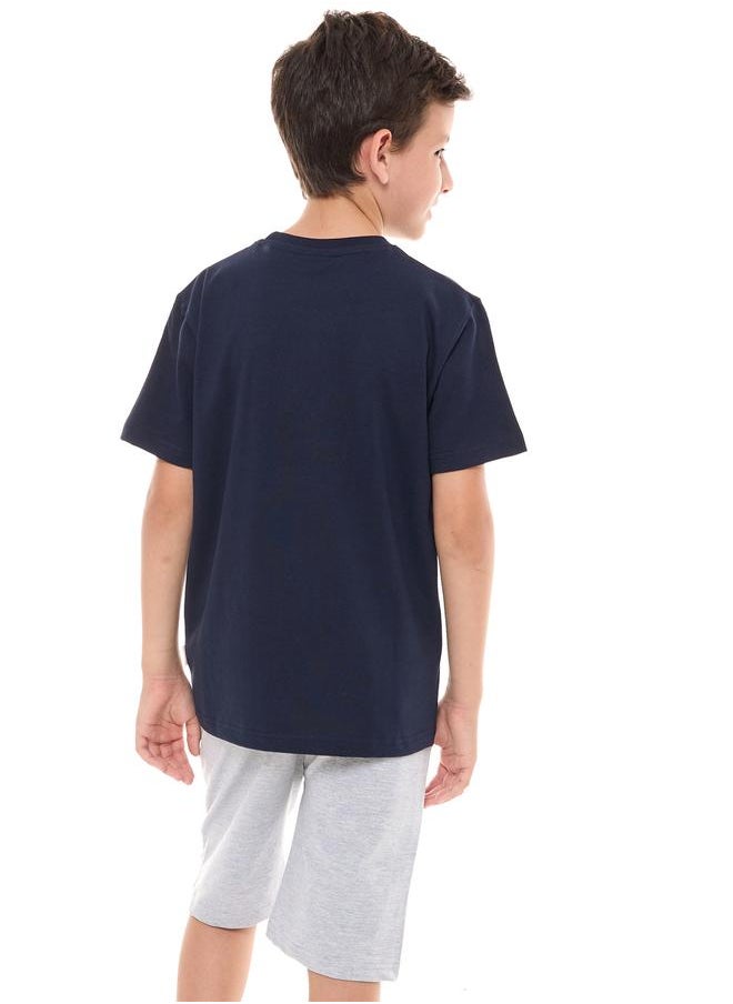 victor and jane - Skate Board Graphic Print T-Shirt and Shorts Set by Styli - Image 1