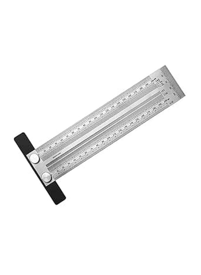 Multifunctional Stainless Steel Ruler Try Square with Precise Marking for Accurate Horizontal Lines - Image 1