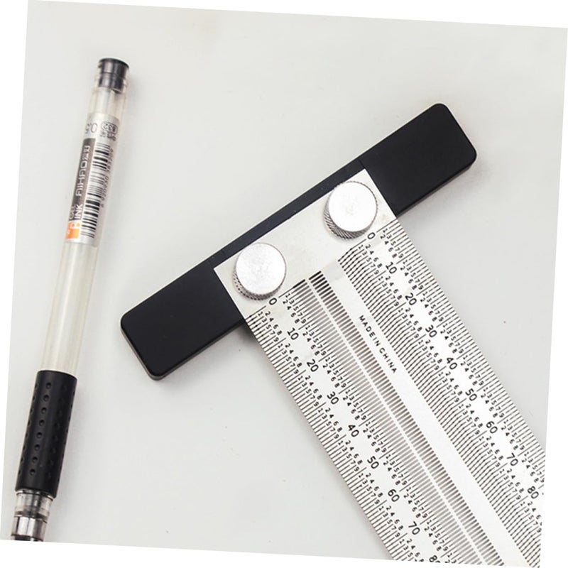 Multifunctional Stainless Steel Ruler Try Square with Precise Marking for Accurate Horizontal Lines - Image 5