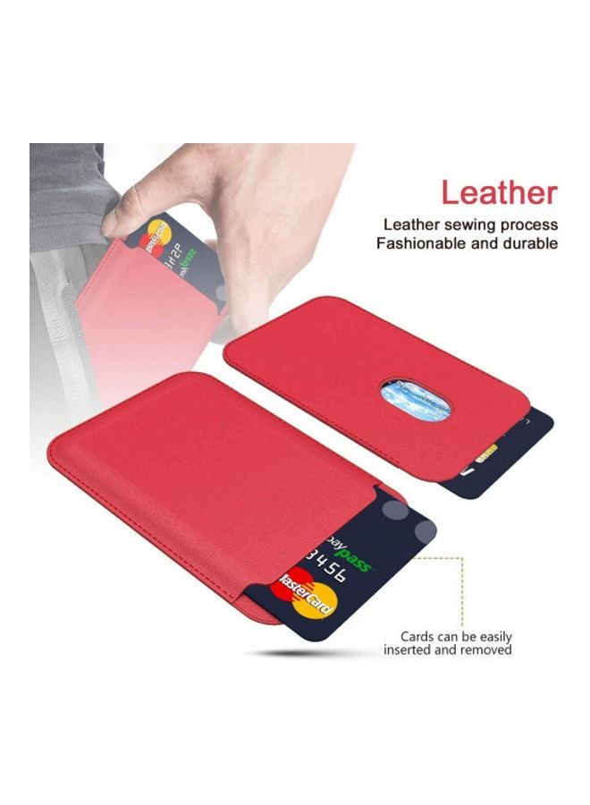 BORTONY Magnetic Card Holder For Apple iPhone 12/12 Mini/12 Pro/12 Pro Max Red - Image 4