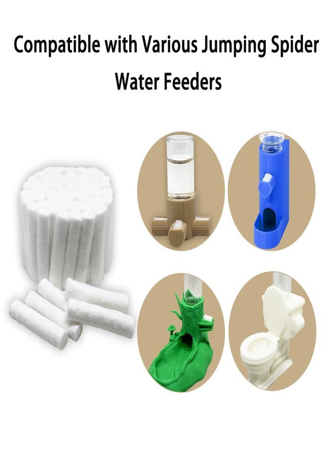 Daerky Jumping Spider Water Fountain Replacement Cotton roll, Absorbent Cotton Swab (50 Pieces) - Image 4