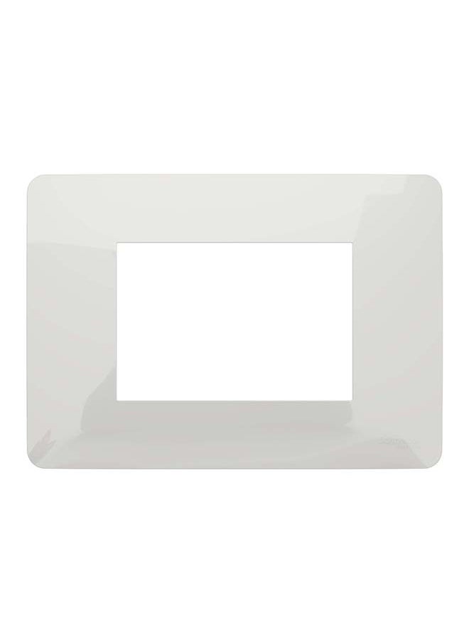 Schneider Electric Cover Frame, New Unica, 1 Gang, 3 Modules, White