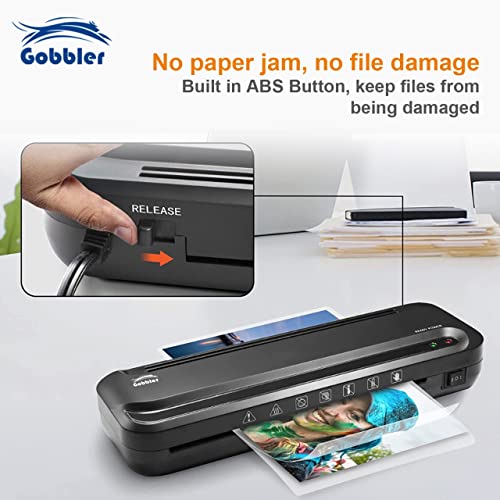 GOBBLER A4 All in One Lamination Machine/Laminator with Jam Release Button, Supports Hot Laminating, Plastic Body (GB-200-PL) - Image 3