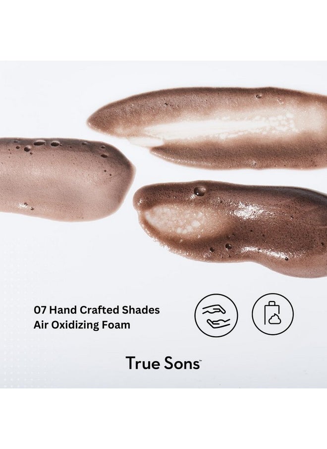 True Sons - Hair Dye Foam For Men Natural Look Effortless, Multiuse Dye Kit With Instant Color Booster Applicator, Ammoniafree Formula For Sensitive Skin, Simpler Hair And Beard Dye (Dark Brown) - Image 1
