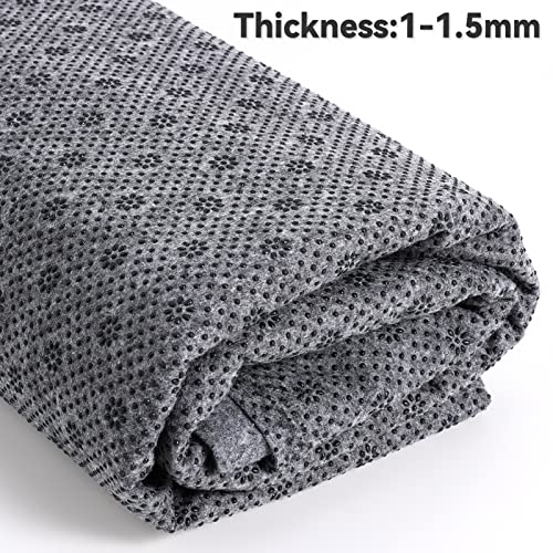 Pllieay 72x78.7 Inch Non Slip Final Backing Cloth, Vinyl Primary Tufting Cloth Backing Fabric, Non Slip Pad with Plum Blossom Pattern for Carpets Rug Tufting Gun Cushion Punch Needle - Image 4