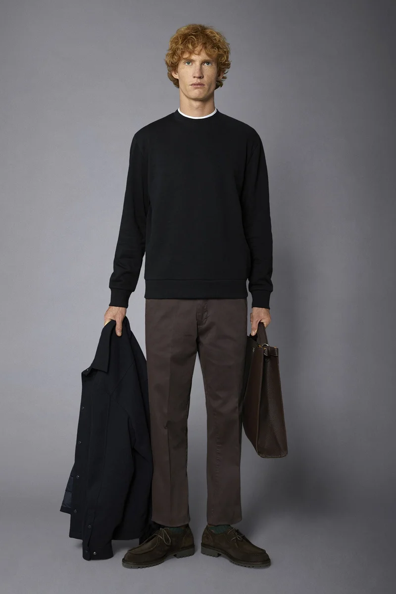 Doppelganger Men's classic chino pants regular fit - Bordeaux